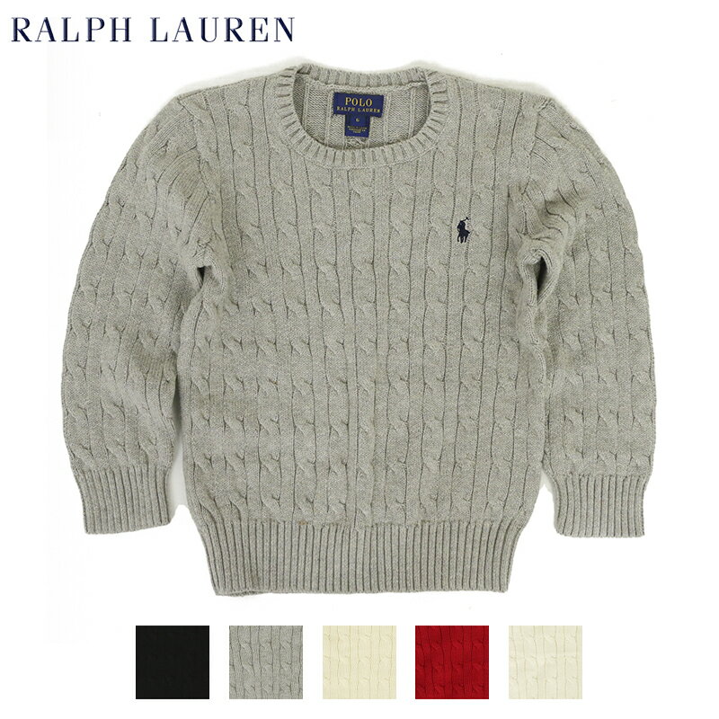 (TODDLER) Ralph Lauren Boy 039 s(2-7) Cotton Crew Sweater ラルフローレン ボーイズ クルーネックセーター