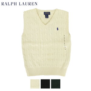 (TODDLER) Ralph Lauren Boy’s(2-7) Cotton V-neck Sweater Vest ラルフローレン ボーイズ ニットベスト