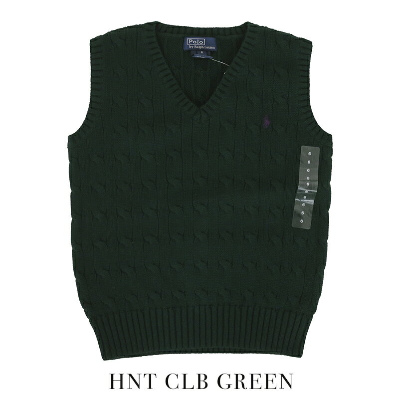 (TODDLER) Ralph Lauren Boy's(2-7) Cotton V-neck Sweater Vest ラルフローレン ボーイズ ニットベスト