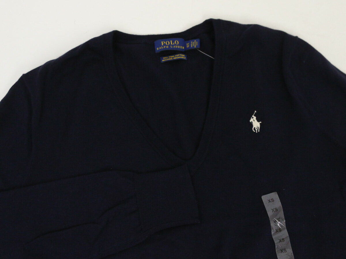 ポロ ラルフローレン レディース Vネック ピーマコットン セーター POLO Ralph Lauren Women's Pima Cotton V-Neck Sweater US