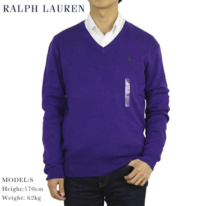 ポロ ラルフローレン Vネック メンズ コットン セーター POLO Ralph Lauren Men's 