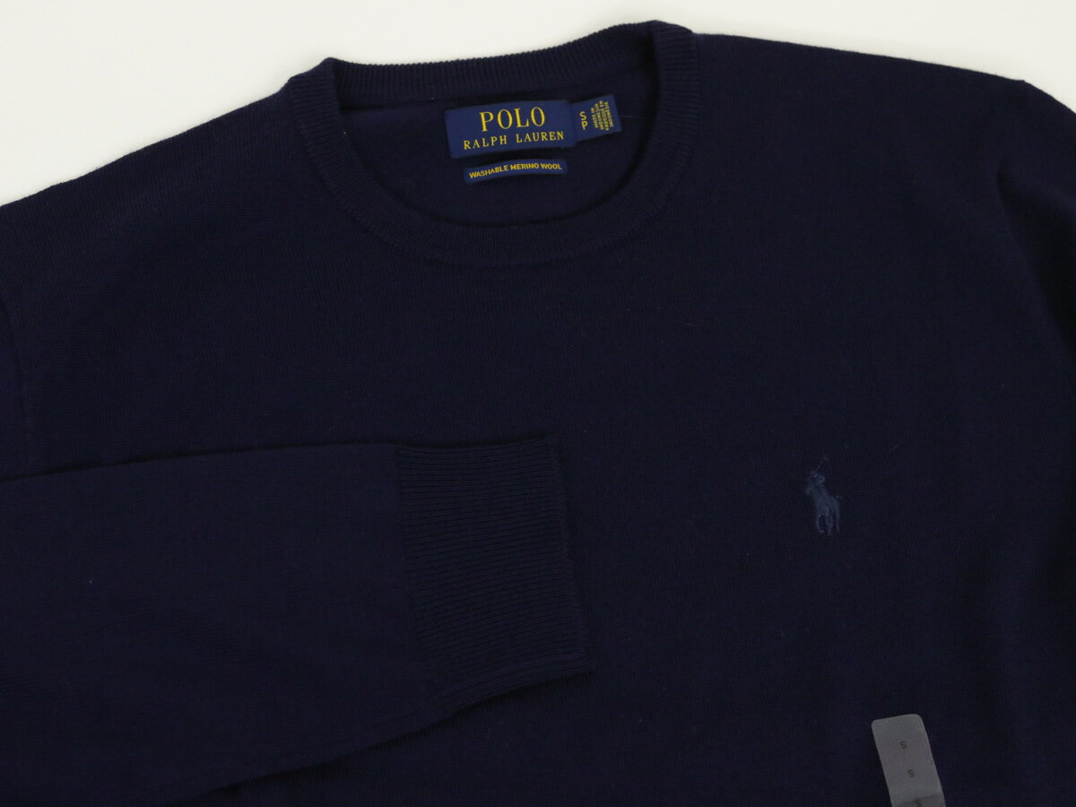 ポロ ラルフローレン メンズ ウォッシャブル メリノウール クルーネック セーター Polo Ralph Lauren Men's 