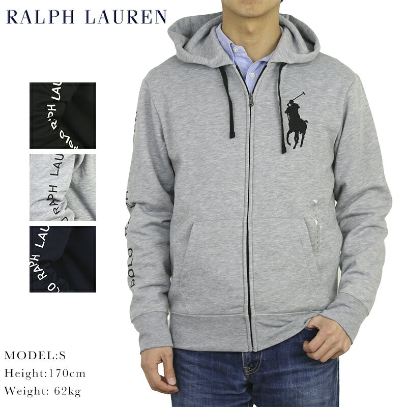 ポロ ラルフローレン ビッグポニー ジップアップ スウェット パーカー POLO Ralph Lauren Men's BIG PONY Fleece Zip Parka US