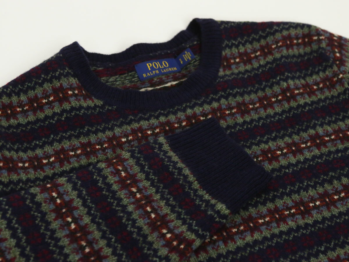 Ralph Lauren Men's Fairisle Crewneck Sweater US ポロ ラルフローレン フェアアイルニット クルーネックセーター