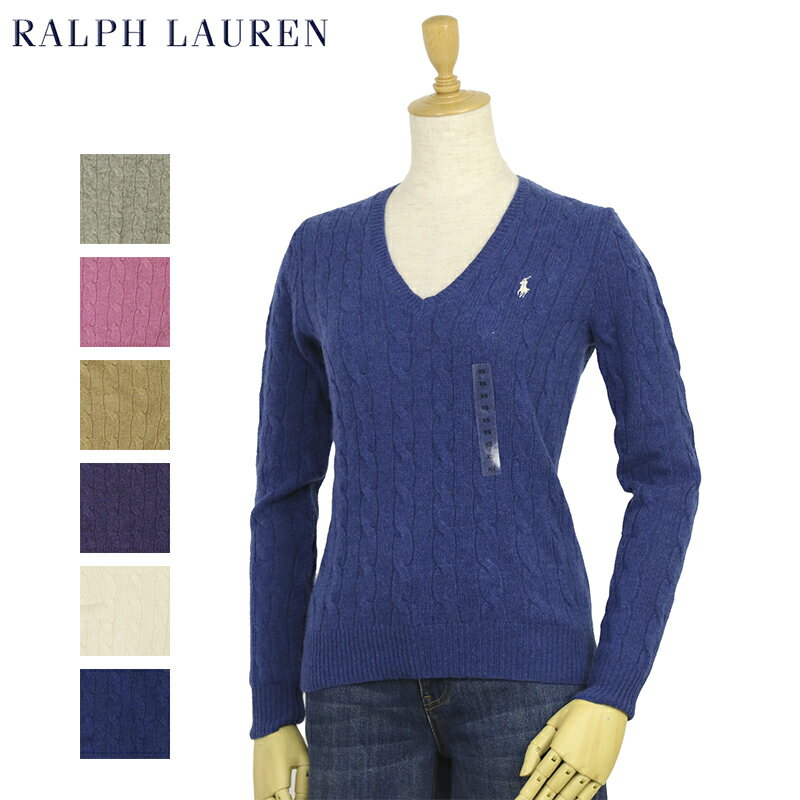 ポロ ラルフローレン レディース メリノウール Vネック セーター ニット POLO Ralph Lauren Women s Merino Cable Sweater US