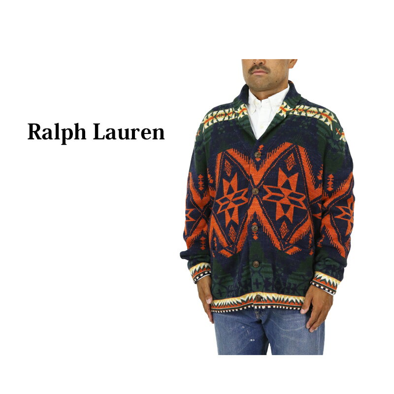 ポロ ラルフローレン メンズ ネイティブ柄 ショールカラー カーディガン POLO Ralph Lauren Men 039 s Cotton Native Shawl Collar Cardigan US