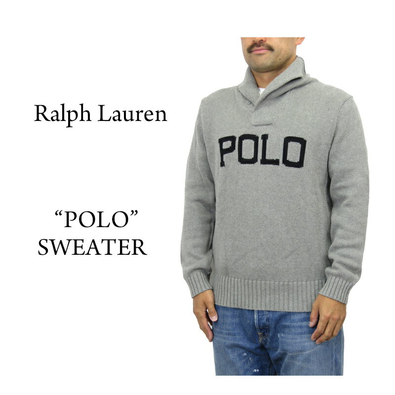 ラルフローレン ポロ ラルフローレン ロゴ ショールカラー セーター POLO Ralph Lauren Men's POLO Logo Cotton Shawl Collar Sweater US