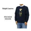 ラルフローレン ポロ ラルフローレン ポロベアー クルーネックセーター カモパンツベア POLO Ralph Lauren Men's "POLO BEAR" Cotton Linen Crew Sweater US