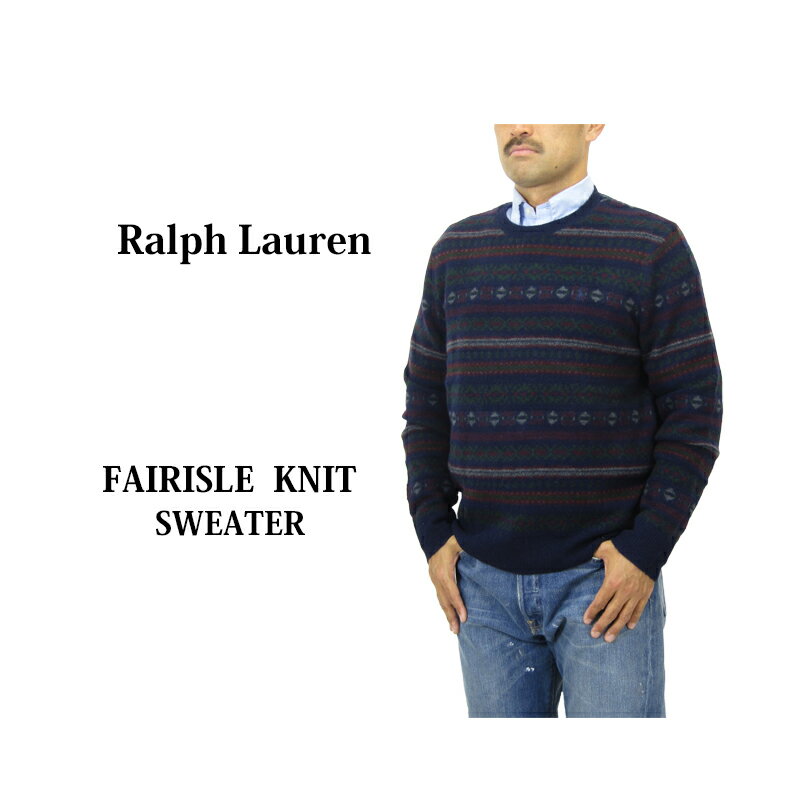 ラルフローレン ポロ ラルフローレン ウール/アルパカ フェアアイルニット クルーネックセーター POLO Ralph Lauren Men's Fairisle Crewneck Sweater US