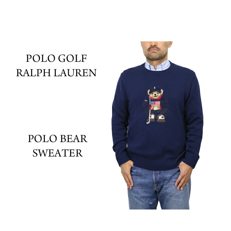 ラルフローレン ポロ ゴルフ ラルフローレン メンズ コットン/ポリエステル ポロベアー クルーネック セーター POLO GOLF Ralph Lauren Men's "POLO BEAR" COTTON/POLYESTER Crew Sweater US