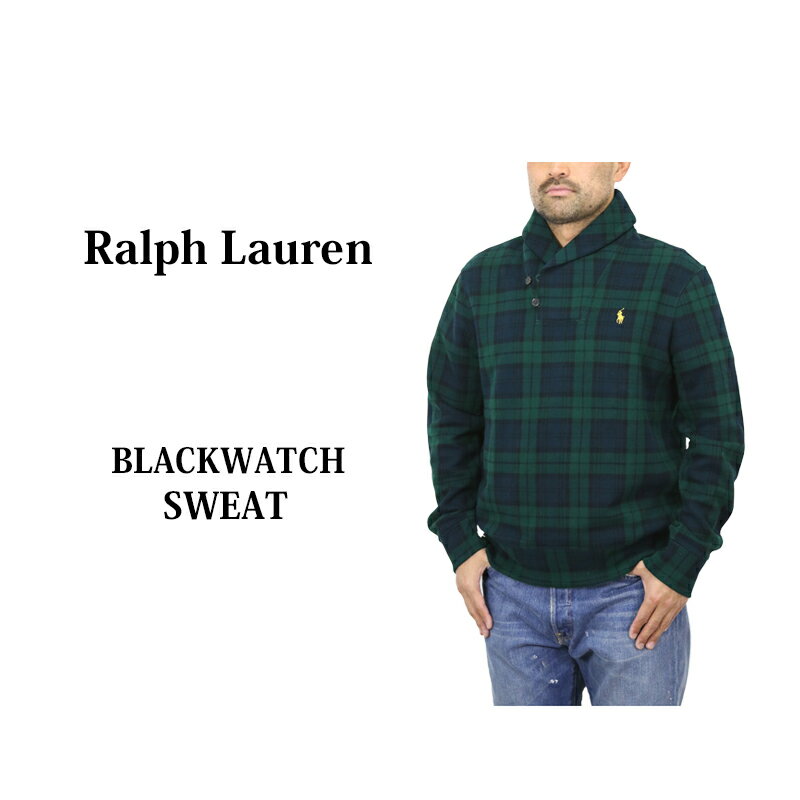 ラルフローレン ポロ ラルフローレン メンズ ブラックウォッチ ショールカラー スウェット POLO Ralph Lauren Men's Black Watch Shawl Collar Fleece Pullover