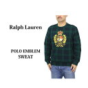 ポロ ラルフローレン メンズ ブラックウォッチ エンブレム クルーネック スウェット POLO Ralph Lauren Men 039 s Blackwatch Emblem Crew Neck Sweat US