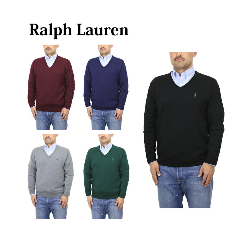 ラルフローレン ポロ ラルフローレン メンズ ウォッシャブル メリノウール Vネック セーター Polo Ralph Lauren Men's "WASHABLE MERINO WOOL" V-neck Sweater US