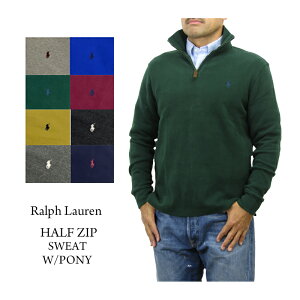 ݥ ե  ϡեå ץ륪С ̵ å POLO Ralph Lauren Men's French-Rib 1/2 Zip Pullover Sweater US