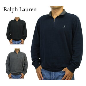 ポロ ラルフローレン メンズ ハーフジップ プルオーバー 無地 スウェットジャージ POLO Ralph Lauren Men's 1/2 Zip Pullover Jersey US