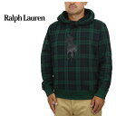 ポロ ラルフローレン メンズ ブラックウォッチ レザー ビッグポニー プルオーバー スウェット パーカー POLO Ralph Lauren Men's Blackwatch Fleece Pullover Hoodie US