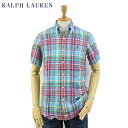 Ralph Lauren S/S LINEN B.D. Shirts US ポロ ラルフローレン リネン 麻 ボタンダウン 半袖シャツ