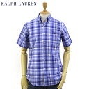 Ralph Lauren S/S STANDARD Poplin Madras S/S B.D.Shirts US ポロ ラルフローレン ブロード マドラスチェック ボタンダウン 半袖シャツ