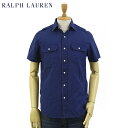 Ralph Lauren Indigo S/S Safari Shirts US ポロ ラルフローレン インディゴ サファリシャツ 半袖シャツ スタンダードフィット
