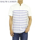 ラルフローレン ポロ ラルフローレン スリムフィット オックスフォード ボーダーボタンダウン 半袖シャツ Ralph Lauren S/S "SLIM FIT" Oxford S/S Border B.D.Shirts