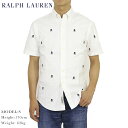 ポロ ラルフローレン スリムフィット スカル刺繍 オックスフォード ボタンダウン 半袖シャツ POLO Ralph Lauren SLIM FIT Skull OXFORD S/S B.D. Shirts US