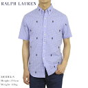 ポロ ラルフローレン メンズ スリムフィット ポロベアー刺繍 ボタンダウン ギンガムチェック 半袖シャツ POLO Ralph Lauren Men 039 s SLIM FIT MULTI POLO BEAR S/S B.D. Shirts US