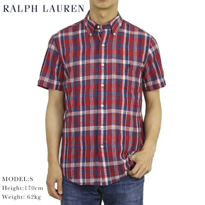 ポロ ラルフローレン スタンダードフィット ボタンダウン インディアマドラス 半袖シャツ POLO Ralph Lauren STANDARD FIT S/S INDIA MADRAS B.D.Shirt