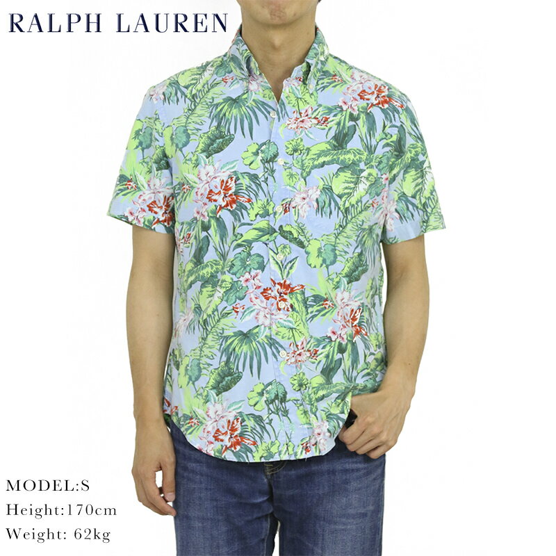 ݥ ե åե ϥ ܥ Ⱦµ POLO Ralph Lauren S/S Oxford ALOHA B.D.Shirt