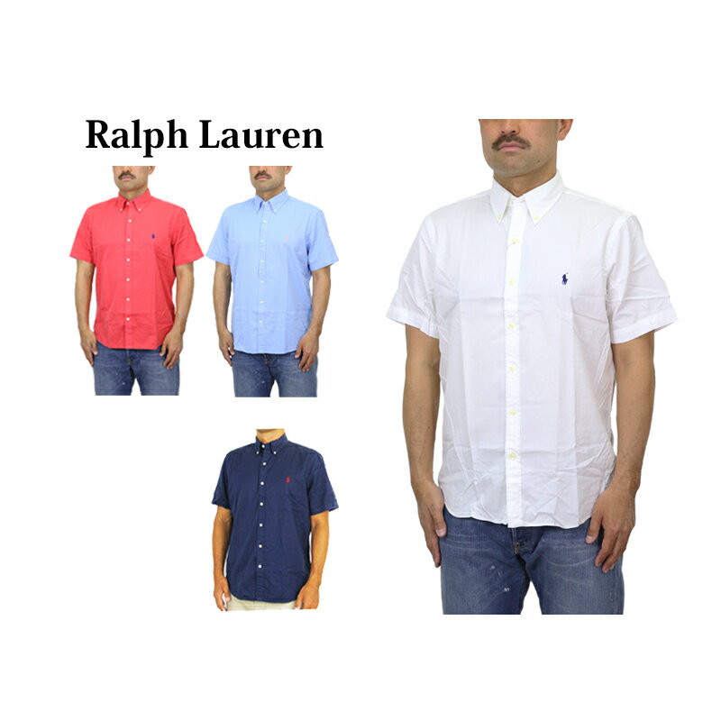 ݥ ե  饷åեå եȥĥ ܥ Ⱦµ ݥ ݥˡɽ POLO Ralph Lauren Men's CLASSIC FIT FEATHER WEIGHT TWILL S/S B.D. Shirts US (UPS)