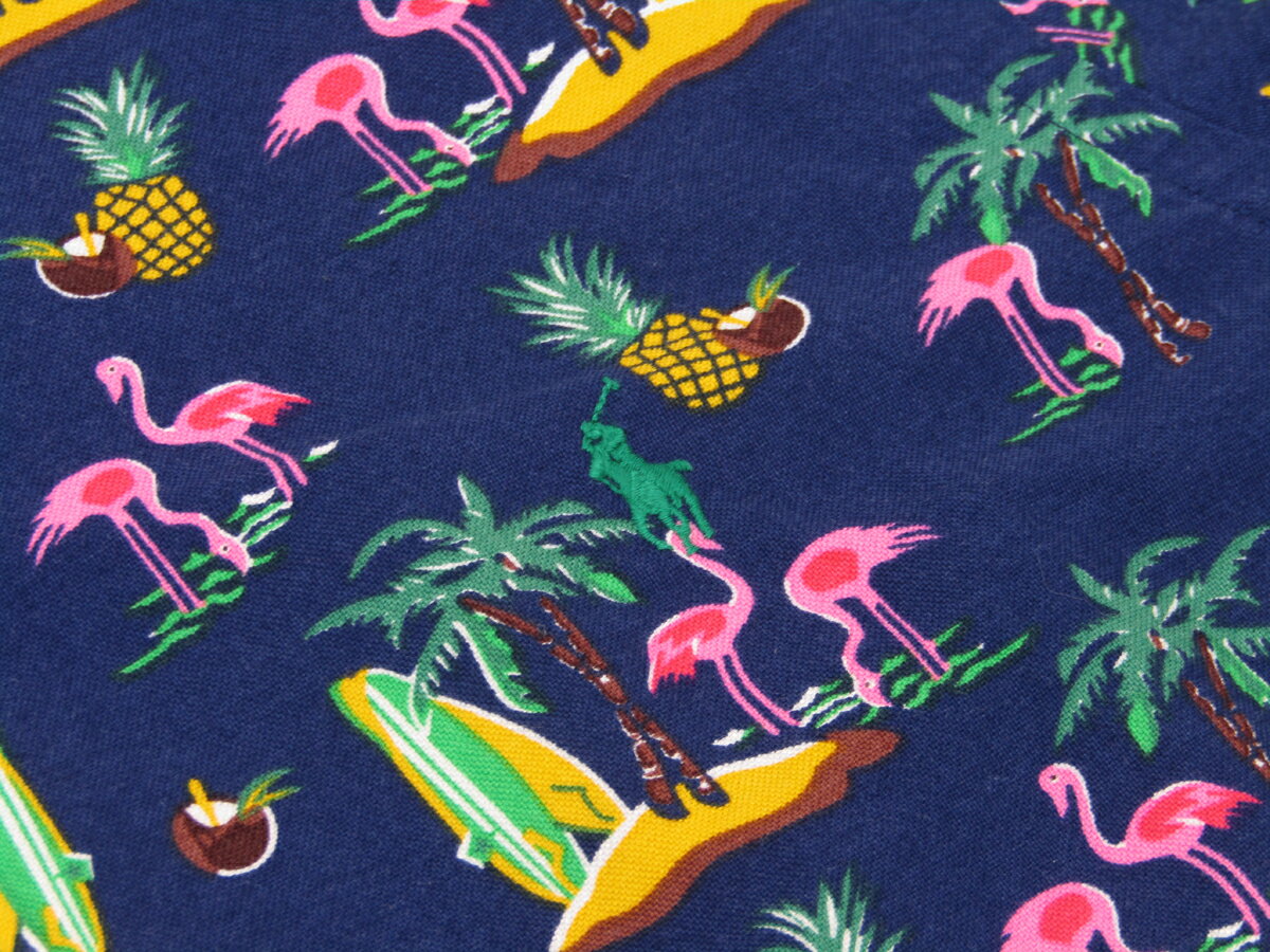 ポロ ラルフローレン スリムフィット 半袖 オックスフォード アロハシャツ Polo Ralph Lauren "SLIM FIT" Aloha Shirts US