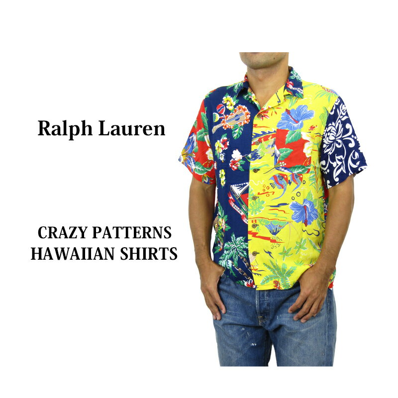 ݥ ե  Ⱦµ 쥤ѥ ϥ Polo Ralph Lauren Crazy Aloha Shirts US