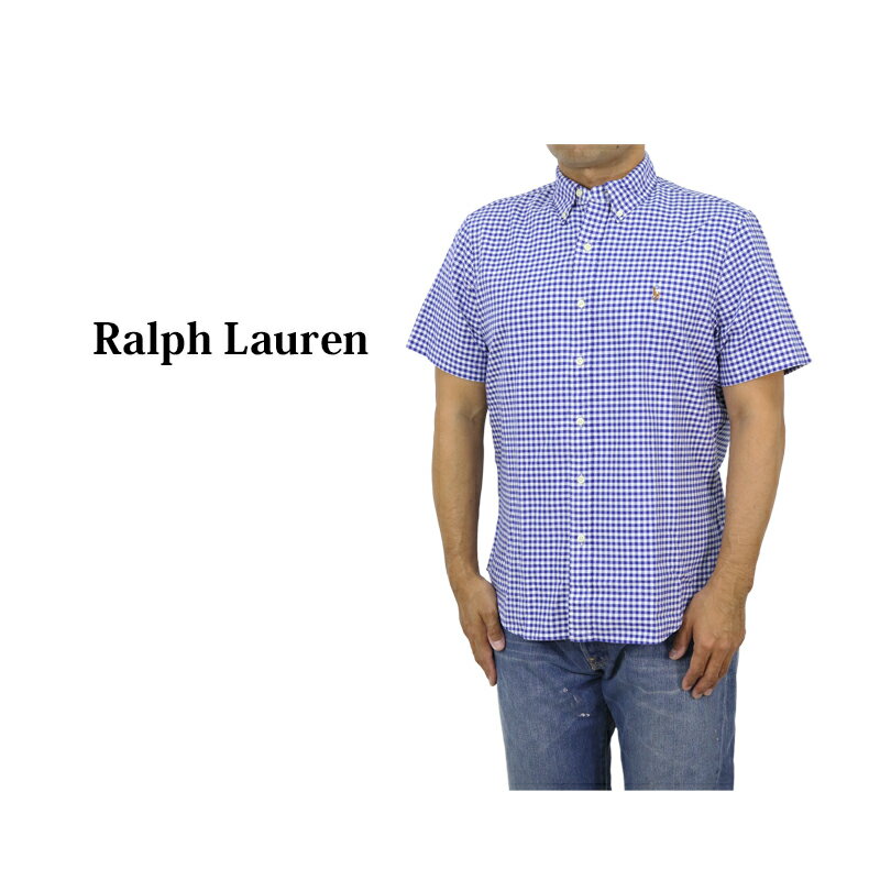 ポロ ラルフローレン メンズ クラシックフィット ギンガムチェック ボタンダウン オックスフォード 半袖シャツ POLO Ralph Lauren Men's 