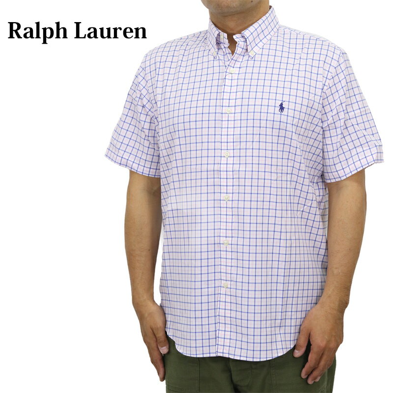 ポロ ラルフローレン メンズ クラシックフィット パフォーマンス タッターソール チェック ボタンダウン 半袖シャツ POLO Ralph Lauren Men's 