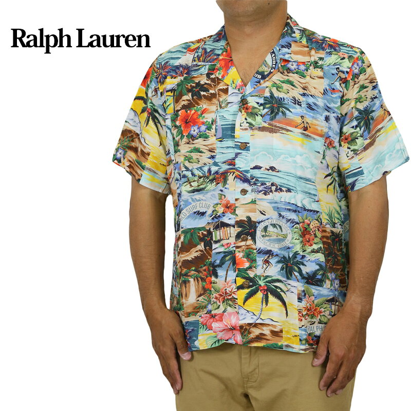 樂天商城 - ポロ ラルフローレン メンズ クラシックフィット 半袖 ビンテージ風 アロハシャツ Polo Ralph Lauren Men's 