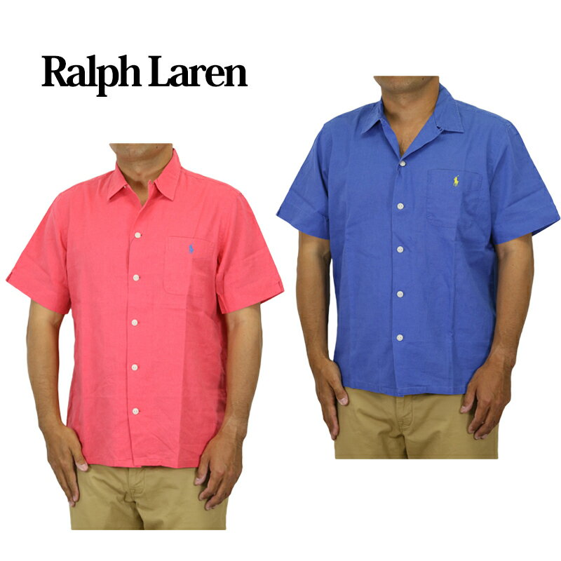 ポロ ラルフローレン メンズ クラシックフィット 麻 リネン ボタンダウン 半袖シャツ ワンポイント POLO Ralph Lauren Men's 