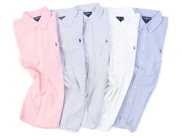 POLO by Ralph Lauren boy's l/s B.D.Shirts Oxford ラルフローレン ボーイズ シャツ 無地 長袖オックスフォード (UPS)