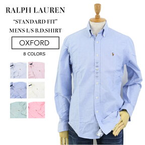 Ralph Lauren Men's "STANDARD FIT" l/s Oxford B.D.Shirts US ポロ ラルフローレン 長袖 スタンダードフィット ワンポイント刺繍 ボタンダウンシャツ (UPS)