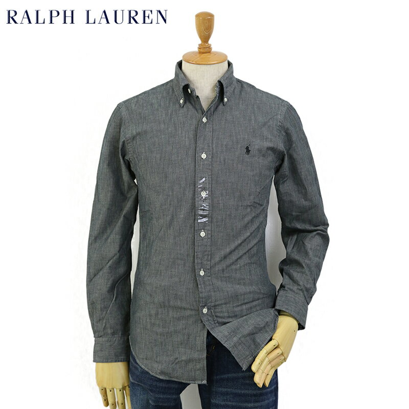 メンズシャツ Ralph Lauren Men's "SLIM FIT" Chambray B.D.Shirts US ポロ ラルフローレン スリム ボタンダウン シャンブレー 長袖シャツ