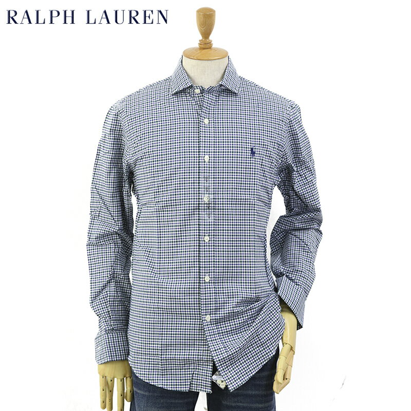 Ralph Lauren Men’s "SLIM FIT" Plaid Spread Collar Shirts US ポロ ラルフローレン スリム ワイドカラー 長袖シャツ チェック (ups)