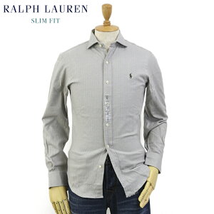 Ralph Lauren Men’s "SLIM FIT" Spread Collar Shirts Herringbone US ポロ ラルフローレン スリム ワイドカラー 長袖シャツ ヘリンボーンフランネル