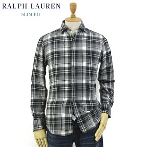 Ralph Lauren Men’s "SLIM FIT" Spread Collar Shirts Flannel US ポロ ラルフローレン スリム ワイドカラー 長袖シャツ フランネル