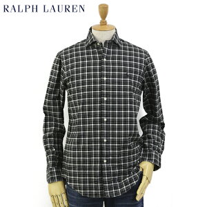 Ralph Lauren Men’s "STANDARD" Plaid Light Flannel Spread Collar Shirts US ポロ ラルフローレン ライトフランネル ワイドカラー 長袖シャツ