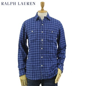 Ralph Lauren Men’s Vintage "INDIGO" Flannel Work Shirts US ポロ ラルフローレン ビンテージ インディゴ フランネルチェック ワークシャツ 長袖シャツ