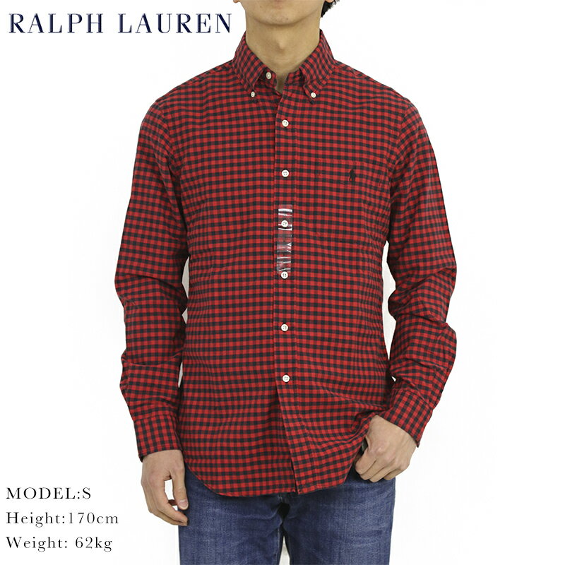 メンズシャツ ポロ ラルフローレン オックスフォード ボタンダウン 長袖シャツ ギンガムチェック クラシックフィット POLO Ralph Lauren Men's "CLASSIC FIT" Gingham Oxford B.D.Shirts US