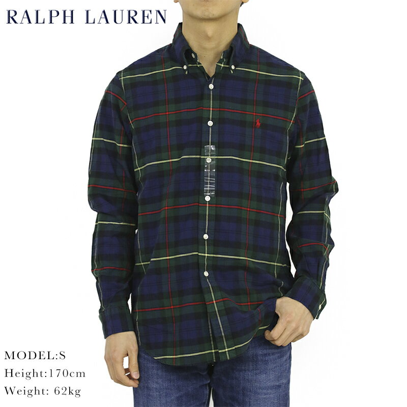 ポロ ラルフローレン オックスフォード ボタンダウン 長袖シャツ タータンチェック クラシックフィット POLO Ralph Lauren Men’s "CLASSIC FIT" TARTAN Oxford B.D.Shirts US