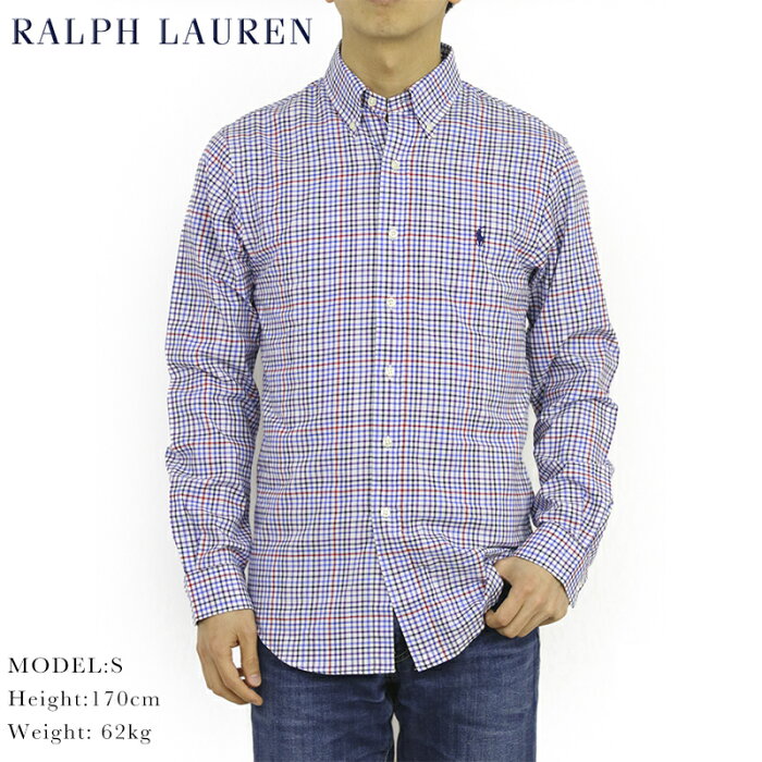 ポロ ラルフローレン スリムフィット ボタンダウン チェック 長袖シャツ POLO Ralph Lauren Men's 