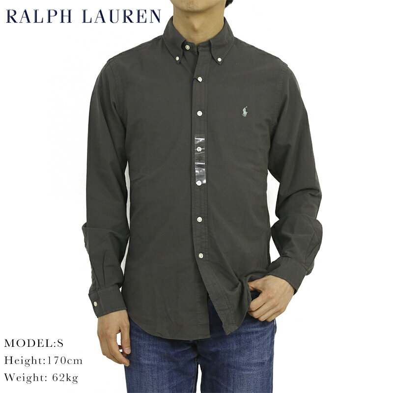 ポロ ラルフローレン 長袖 スリムフィット ワンポイント刺繍 ボタンダウンシャツ POLO Ralph Lauren Men's 
