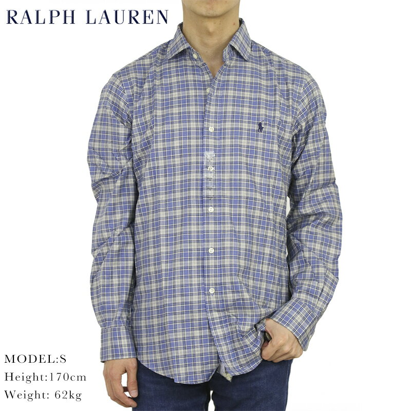 ポロ ラルフローレン メンズ ワイドカラー 長袖シャツ クラシックフィット POLO Ralph Lauren Men's 