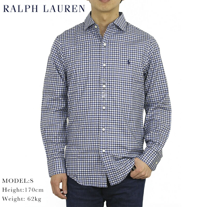 ポロ ラルフローレン スリムフィット ワイドカラー 長袖シャツ Ralph Lauren Men's 