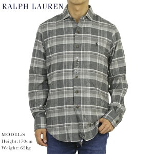 ポロ ラルフローレン ワイドカラー 長袖フランネルシャツ クラシックフィット POLO Ralph Lauren Men's "CLASSIC FIT " Spread-Collar Shirts US